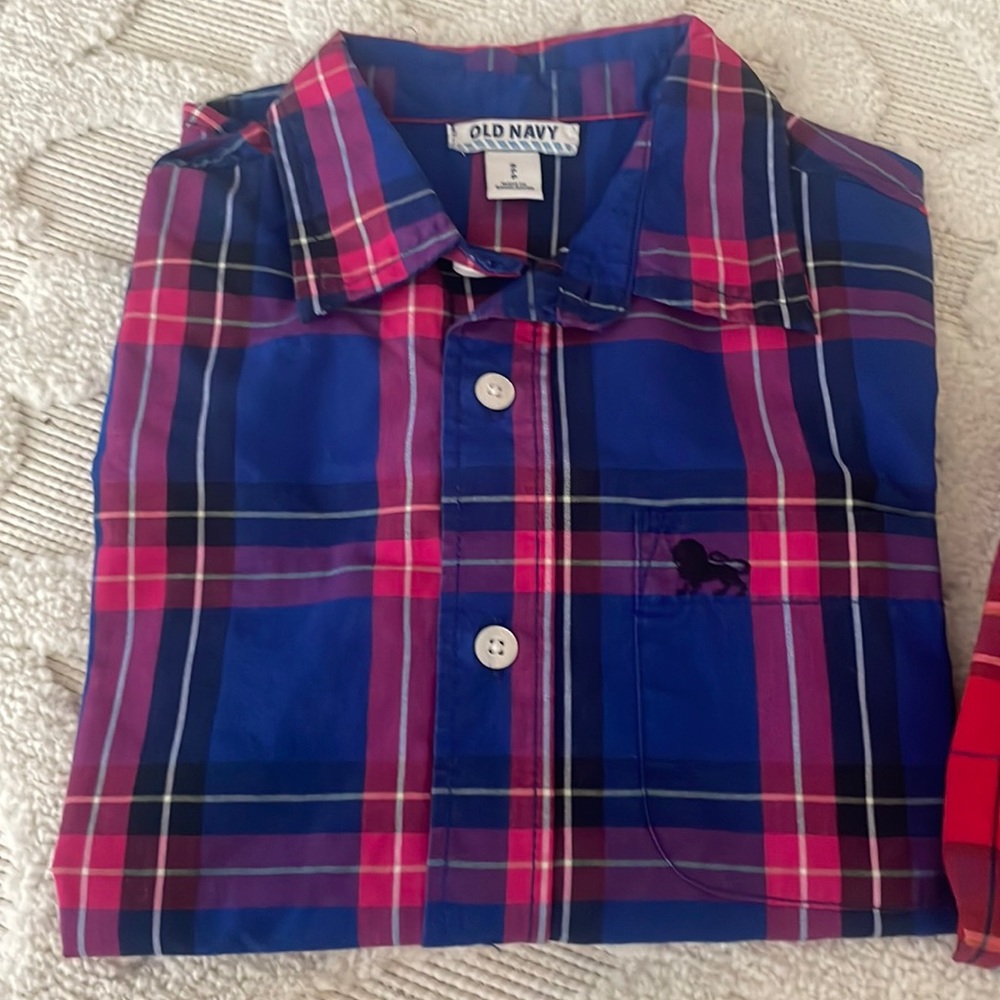 3 Like New Boys Small Button Down Shorts from Old Navy
